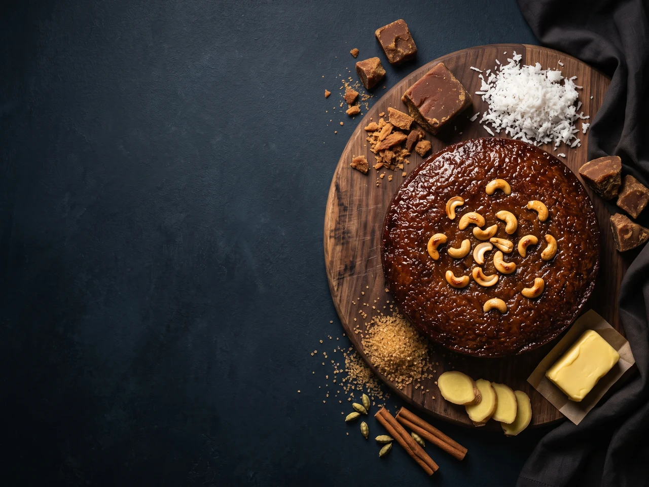 Sri Lankan Coconut Cake with Jaggery