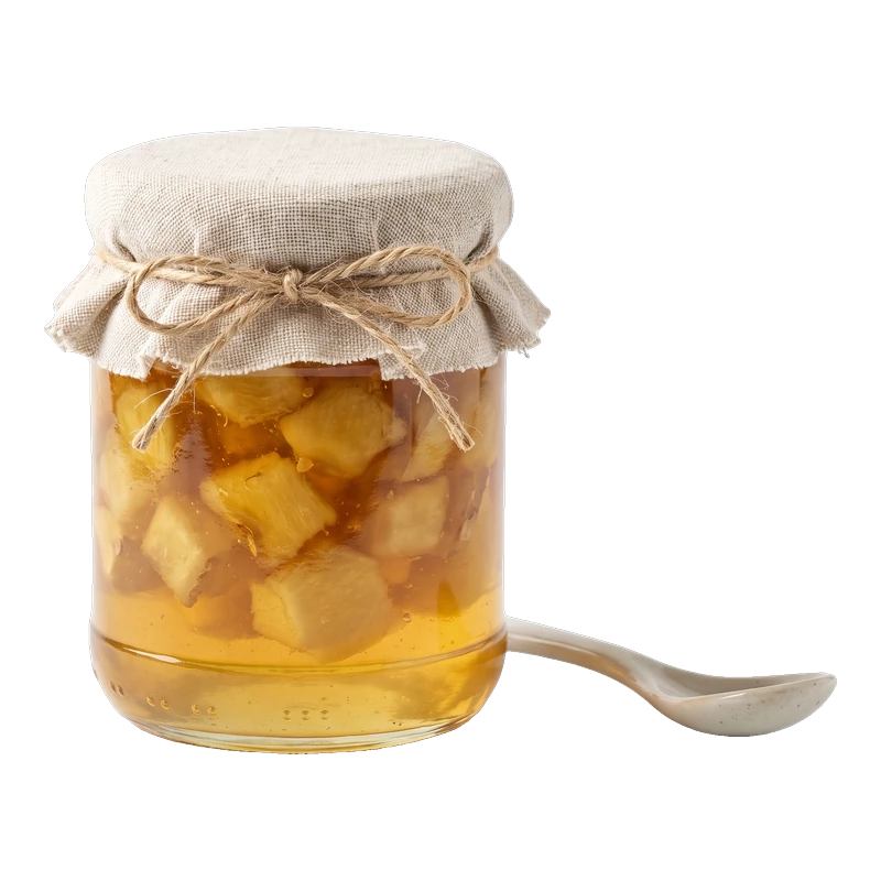 Ginger preserve, chopped