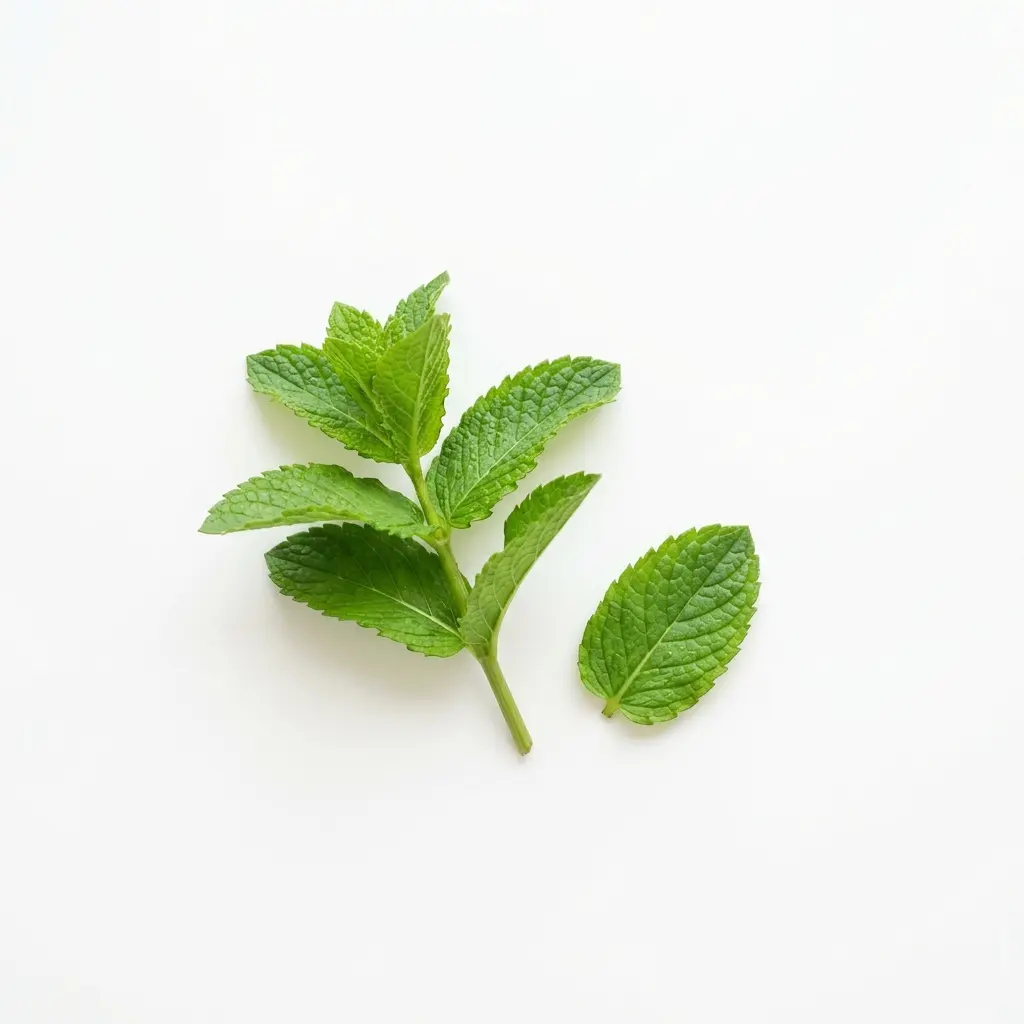 Tiny mint leaves